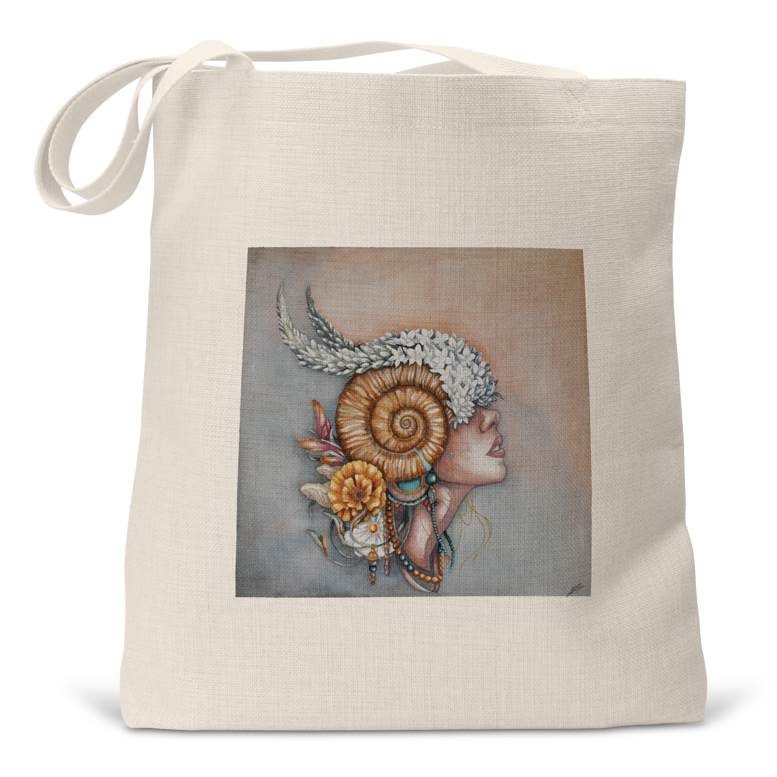 "Eternal Witness" - Small Linen Tote