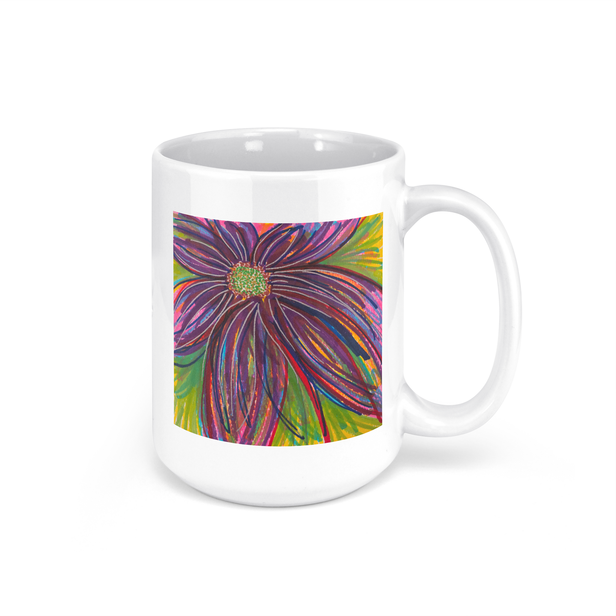 "Feelin' Purple" - 15oz Coffee Mug