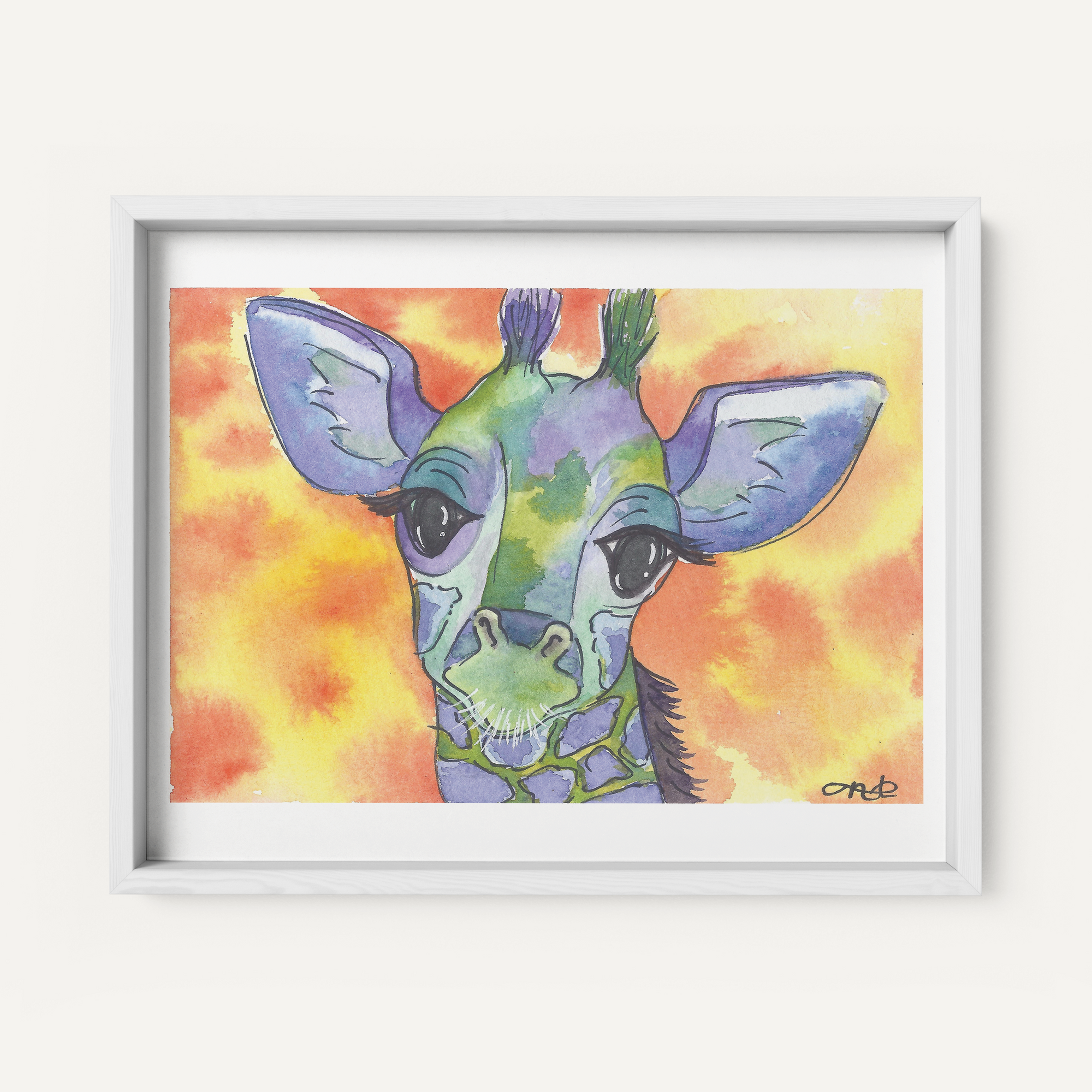 "Gerry the Giraffe" - Fine Art Print
