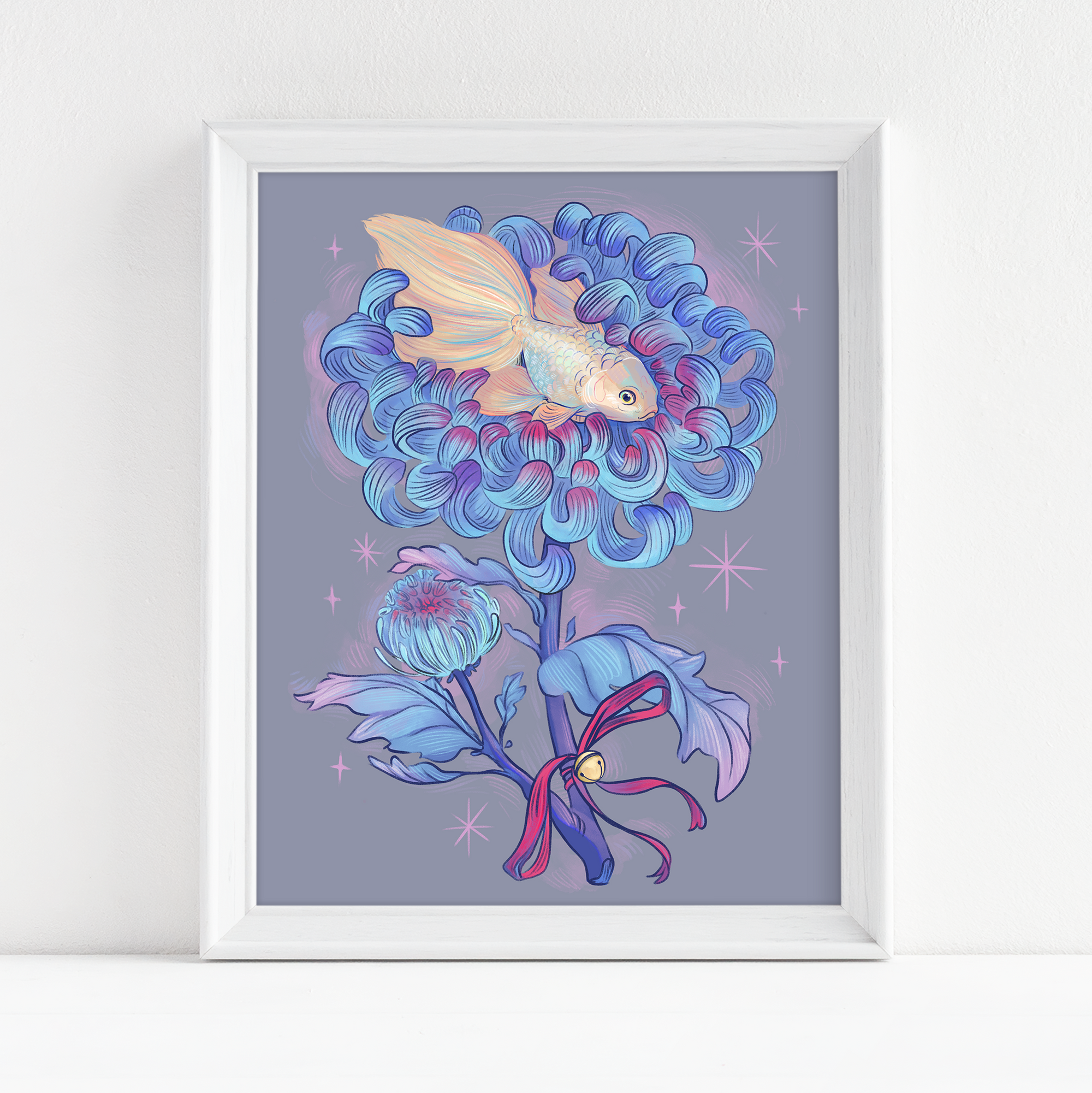 "Goldfish Chrysanthenemone" - Fine Art Print