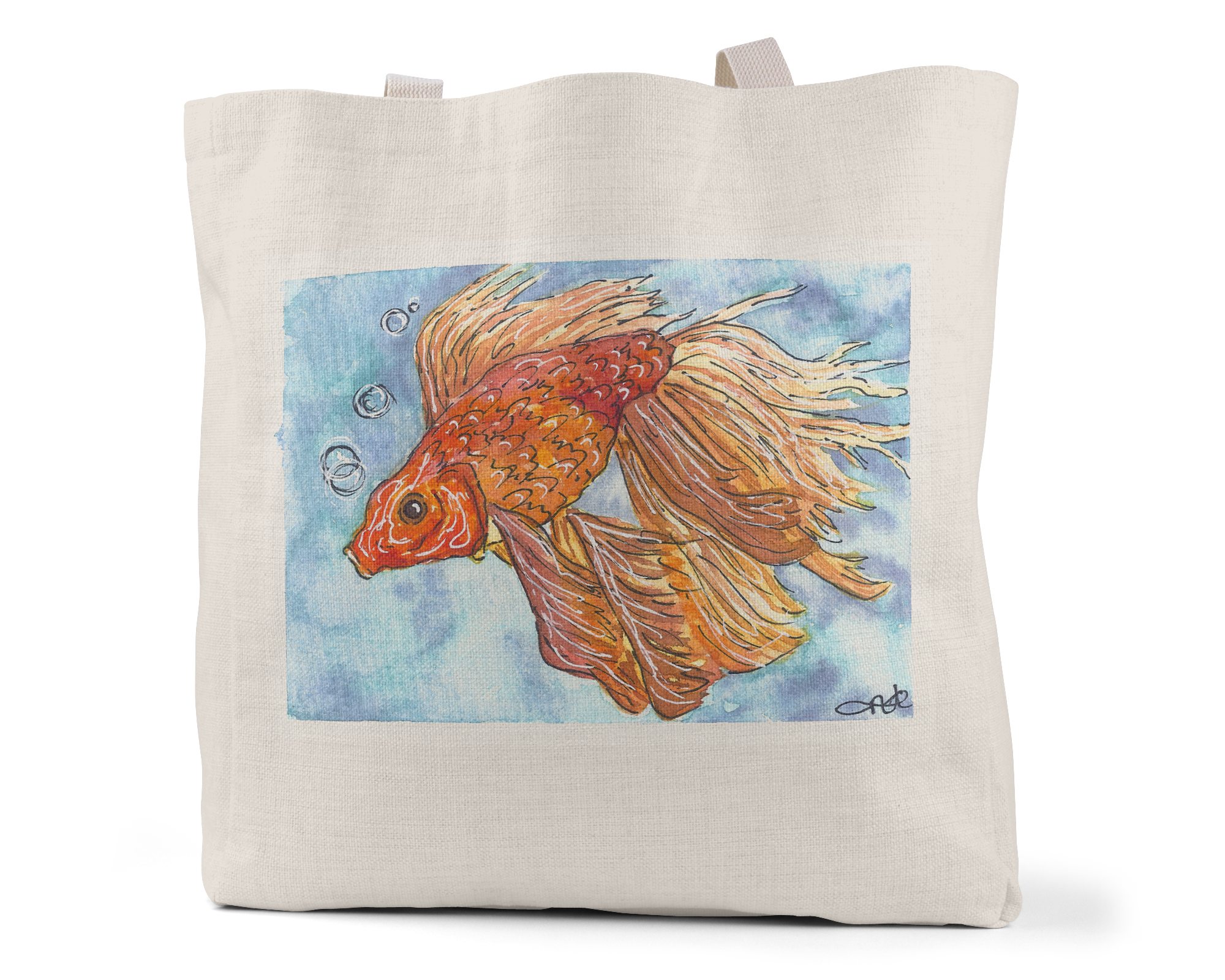 "Goldie the Goldfish" - Tote Bag (Multiple styles available!)