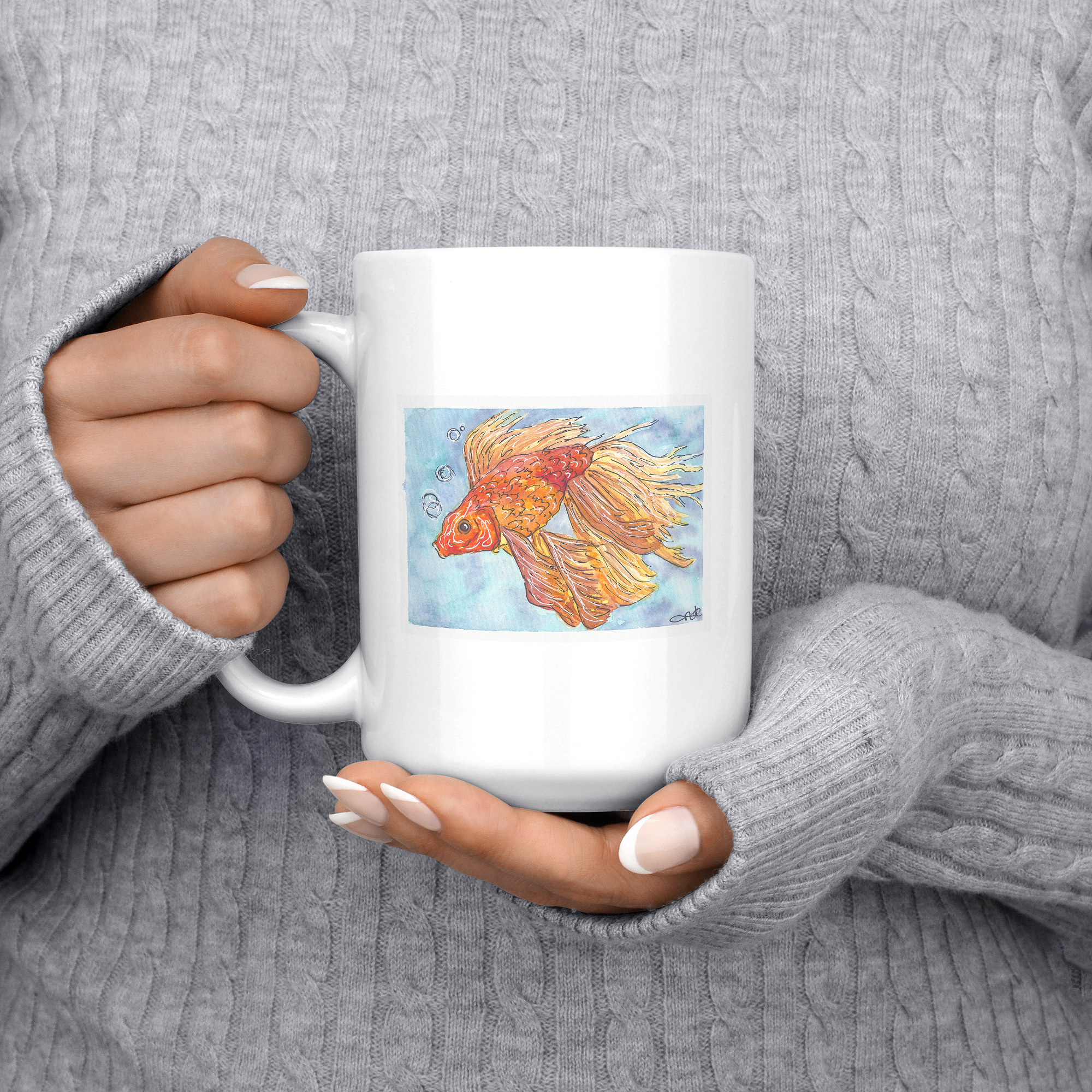 "Goldie the Goldfish" - 15oz Coffee Mug