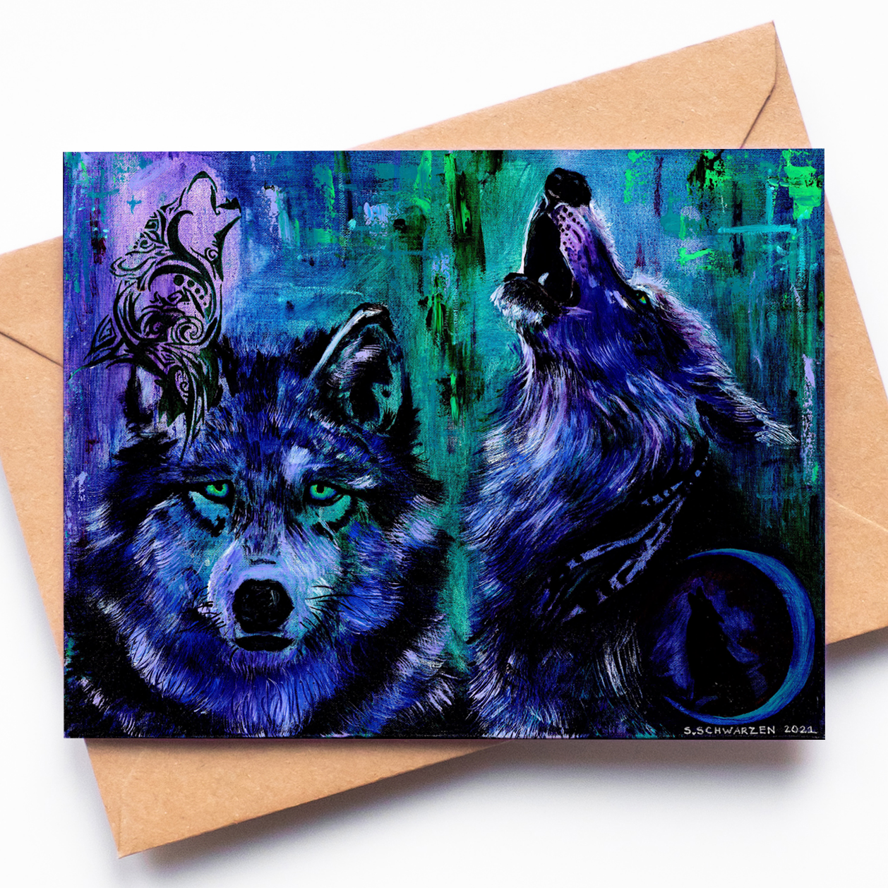 "Majestic Wolves" - Greeting Card (Single or Pack)