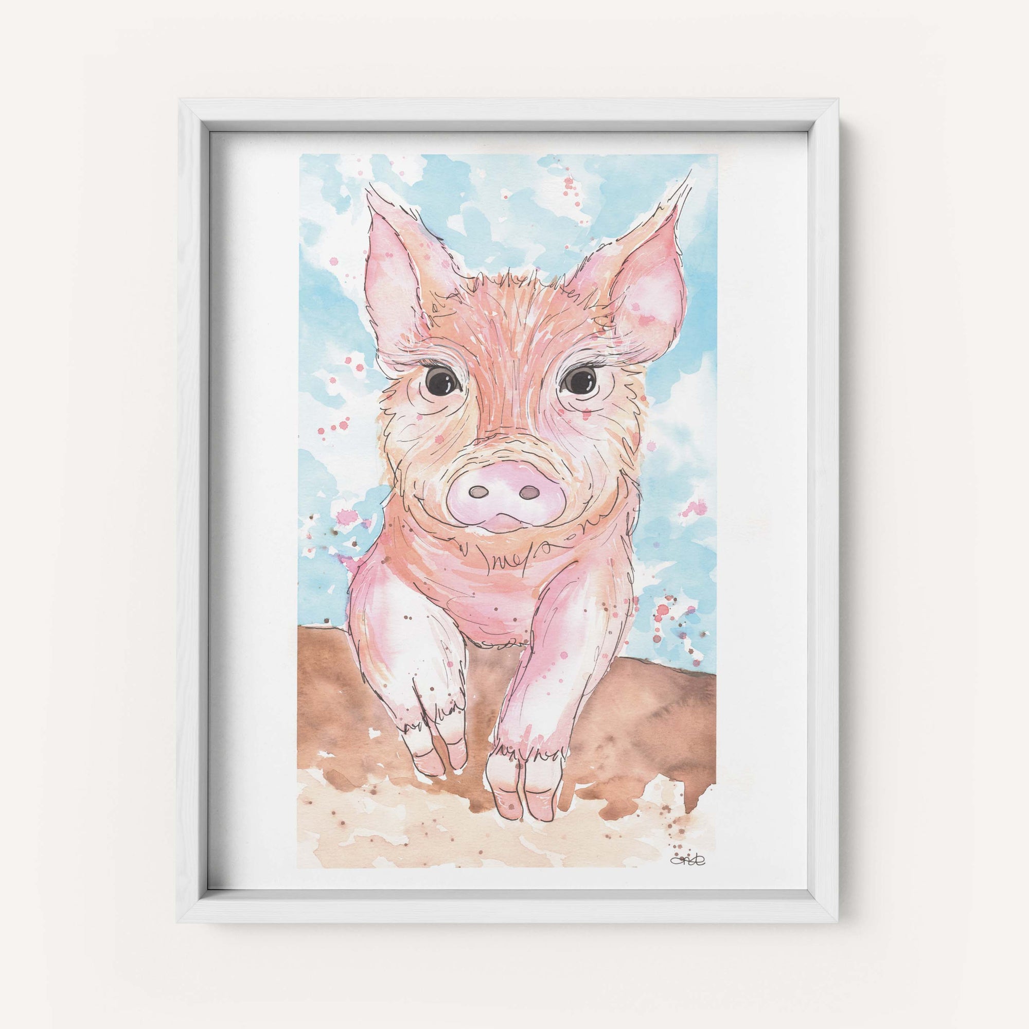 "Mimi's Piggie" - Fine Art Print
