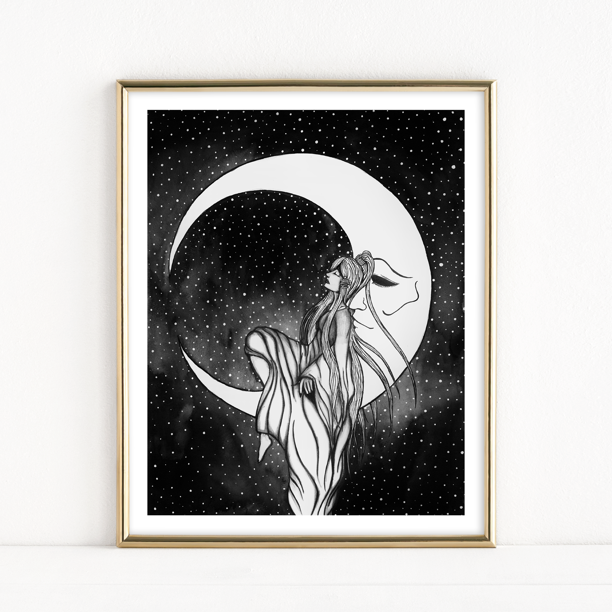 "A Moon and His Princess" - Fine Art Print