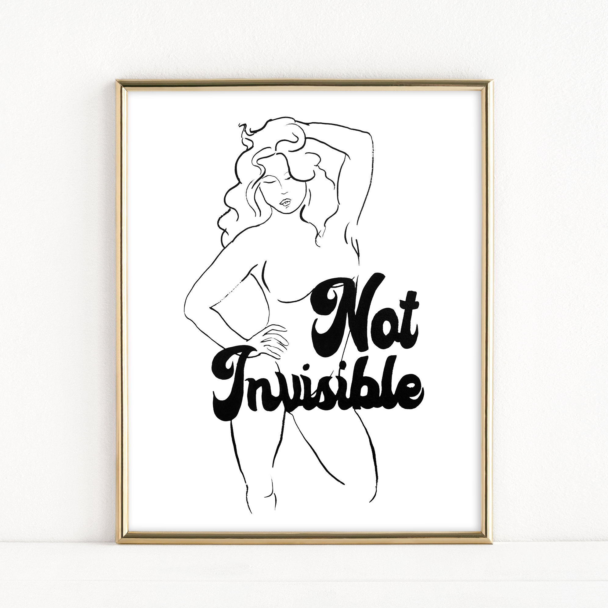 "Not Invisible" (V is for...) - Fine Art Print