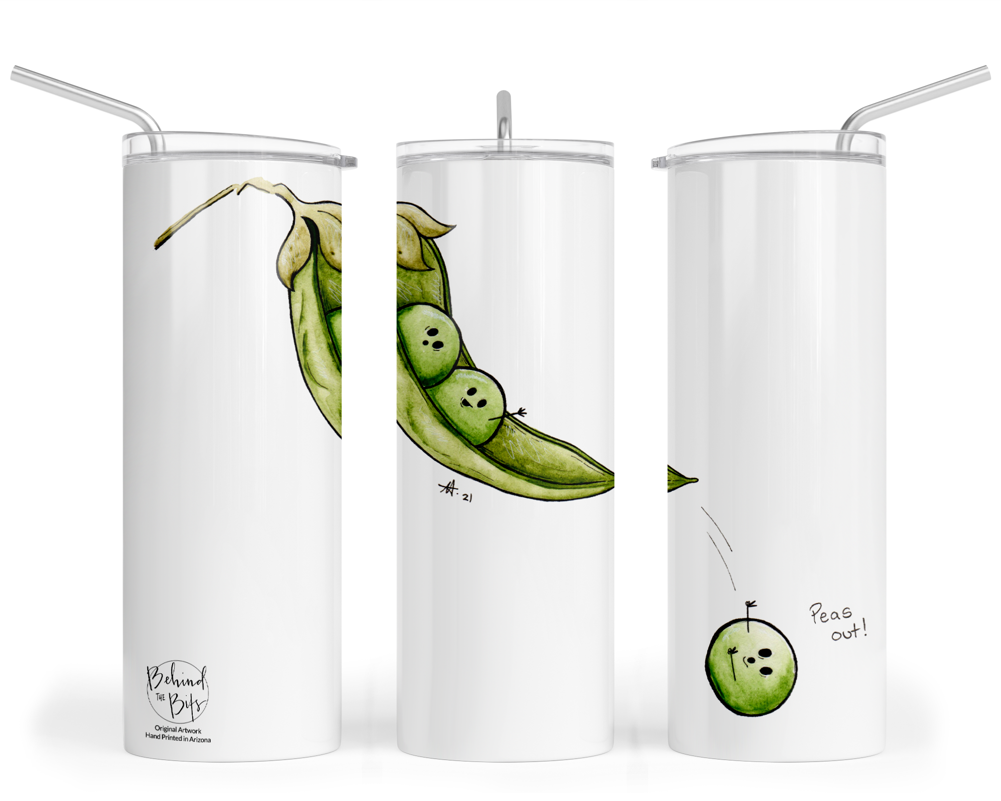 "Peas out!" - Stainless Steel Tumbler