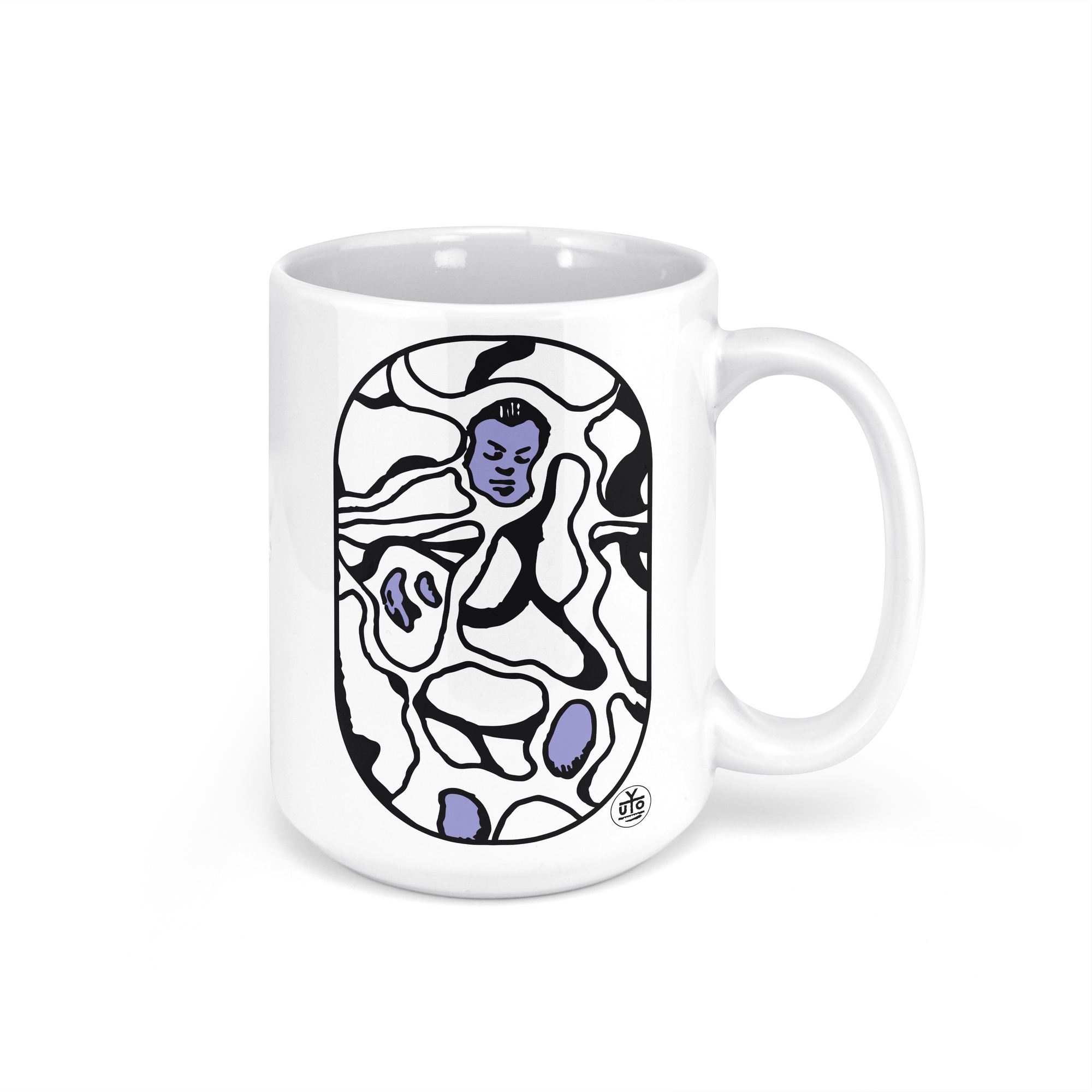 "Rivulets" (Purple) - 15oz Coffee Mug