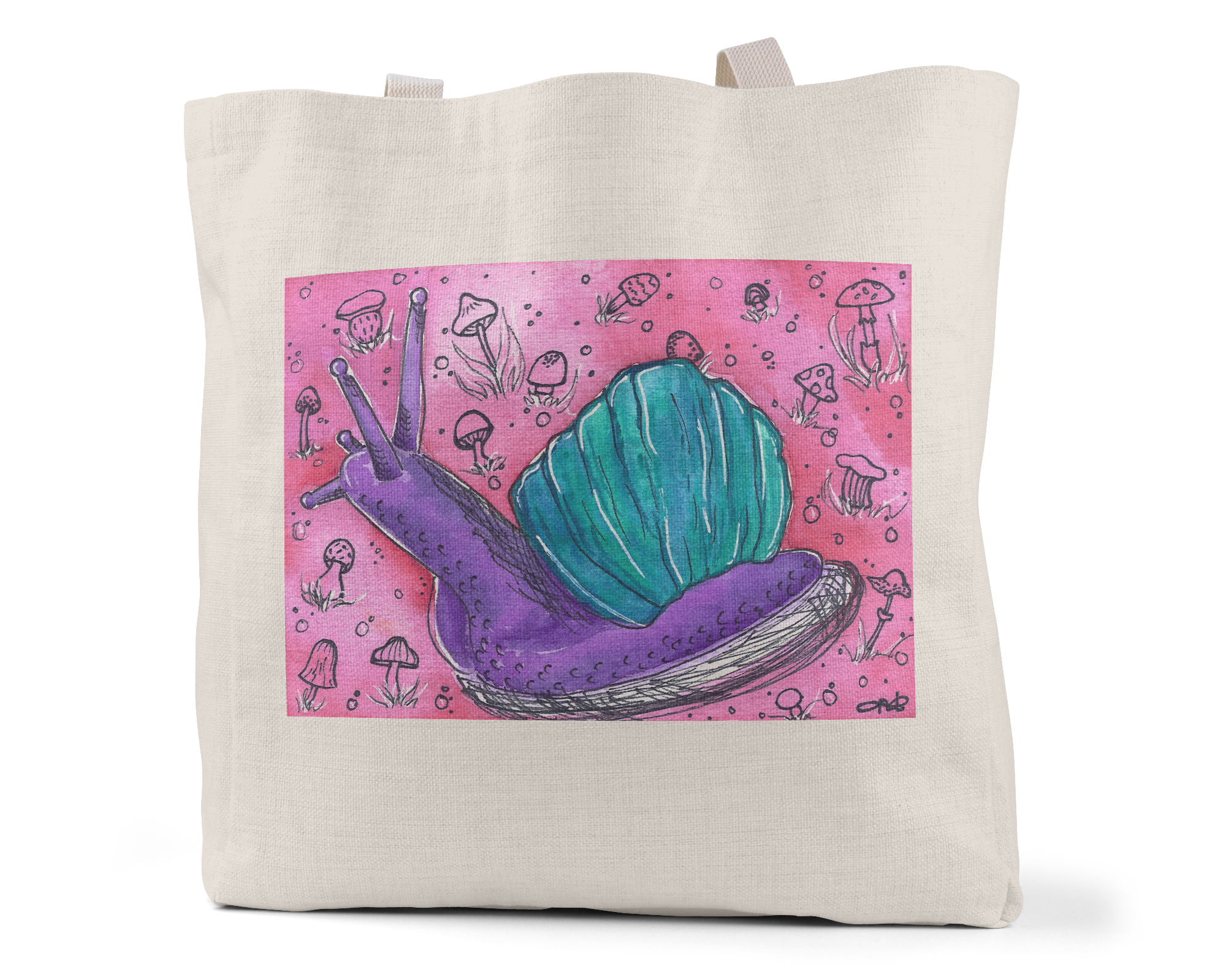 "Snailey the Snail" - Tote Bag (Multiple styles available!)