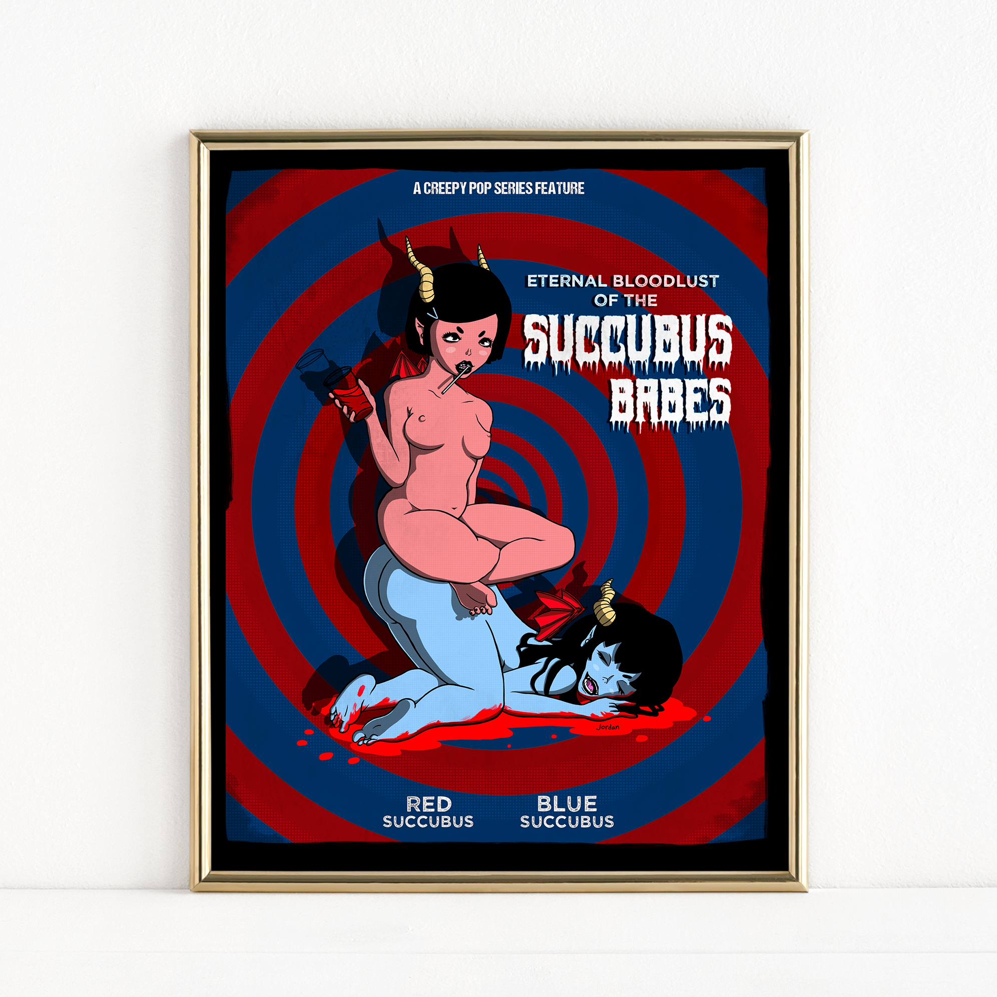 "Eternal Bloodlust of the Succubus Babes" - Fine Art Print