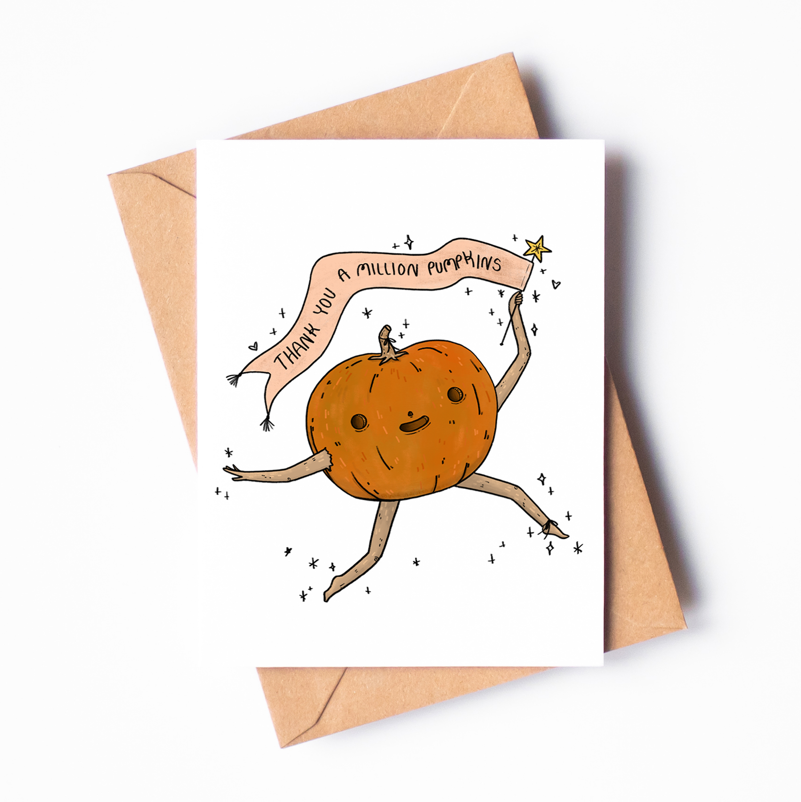 "Thank You Pumpkin" - A2 Greeting Card