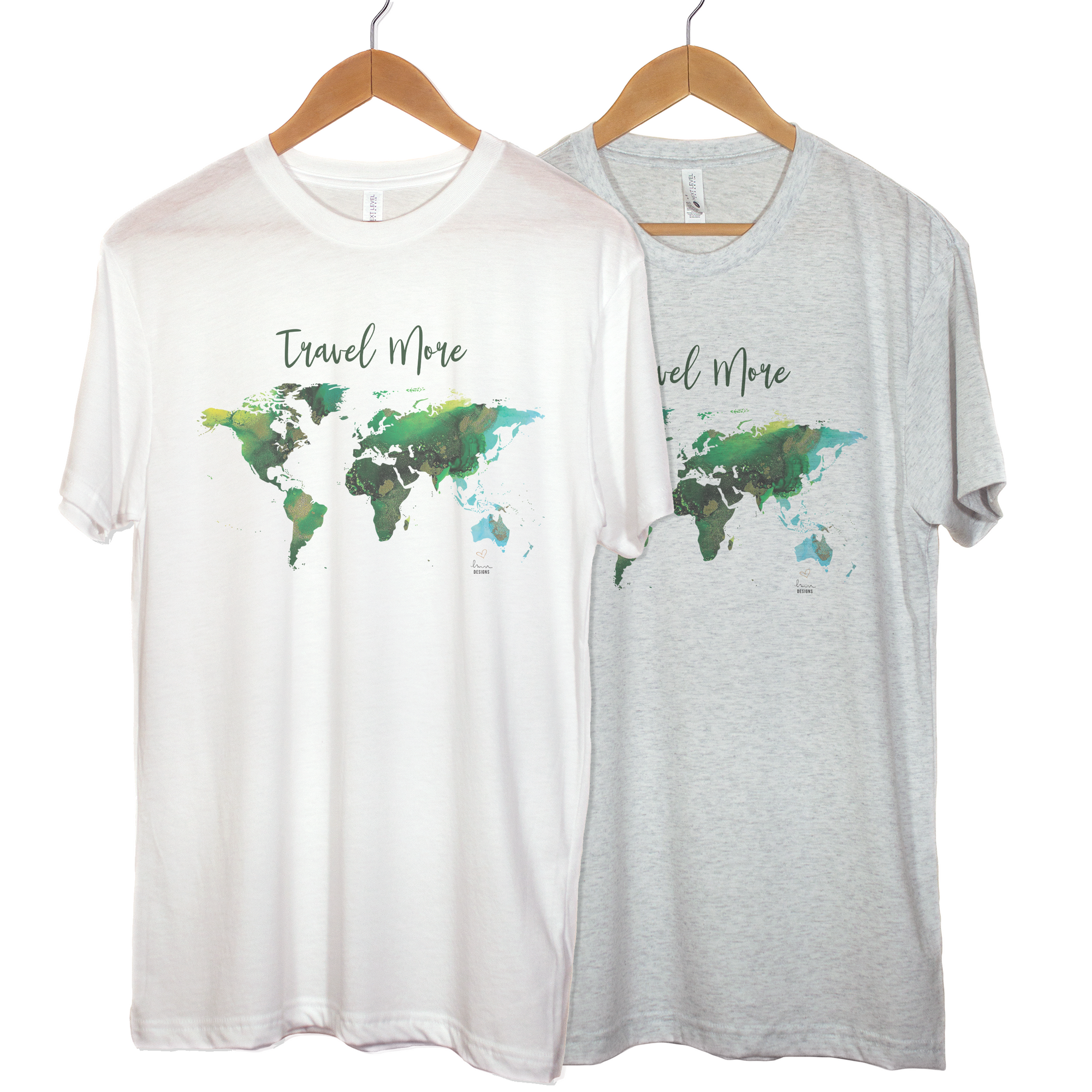 Travel More Ink Map - Triblend Tee