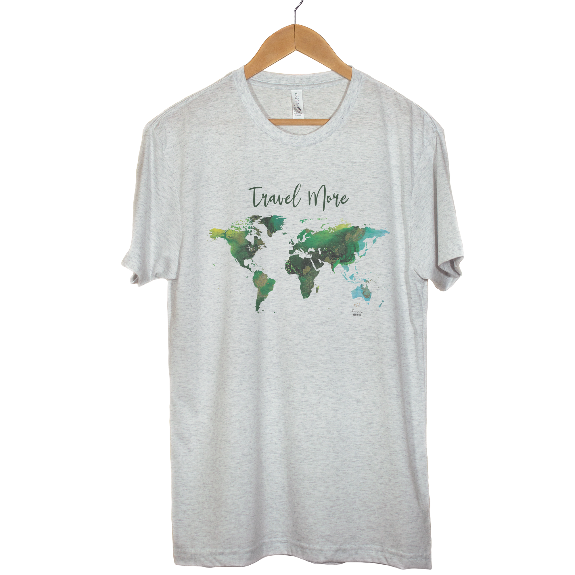 Travel More Ink Map - Triblend Tee