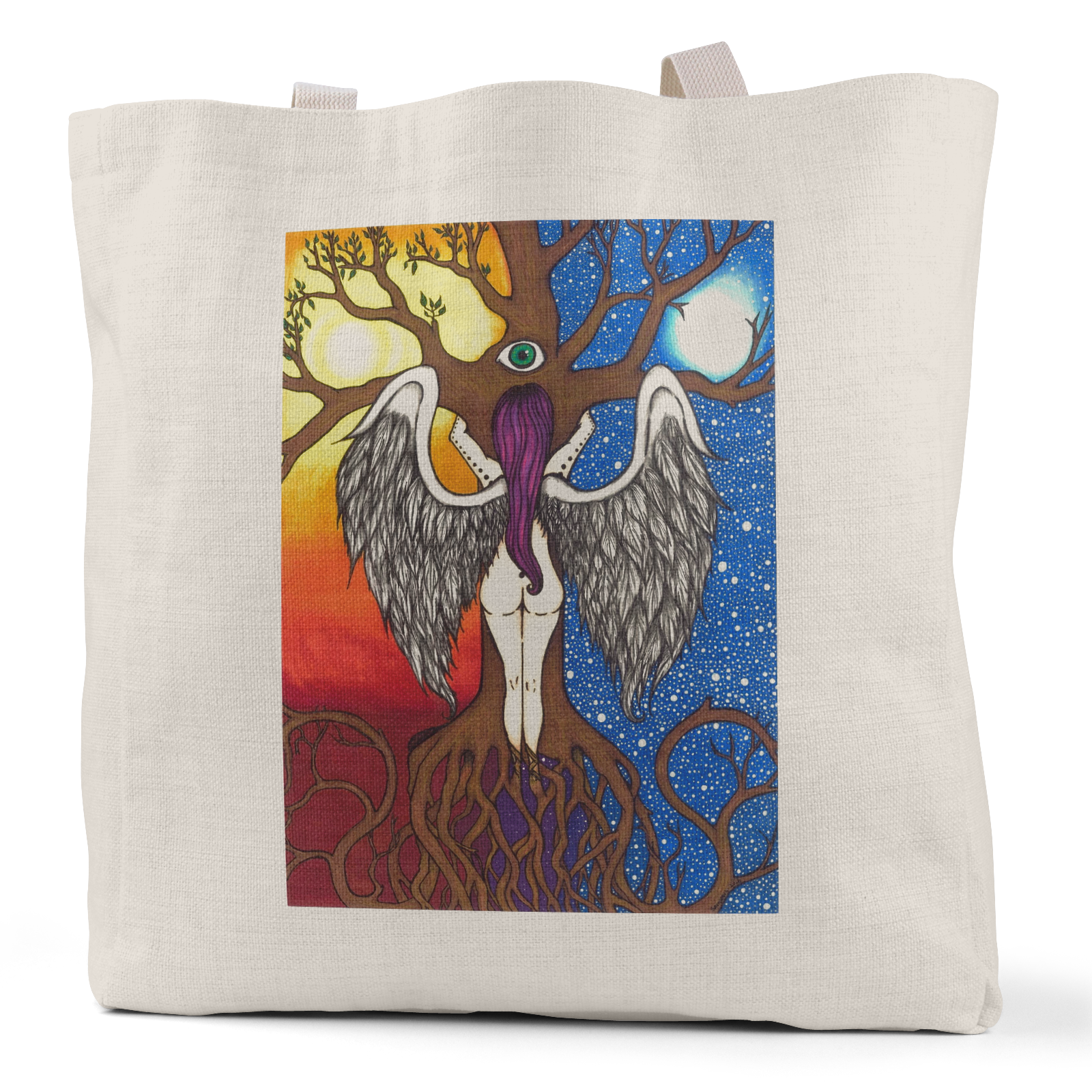 "Tree of Life" - Small/Large Linen Tote