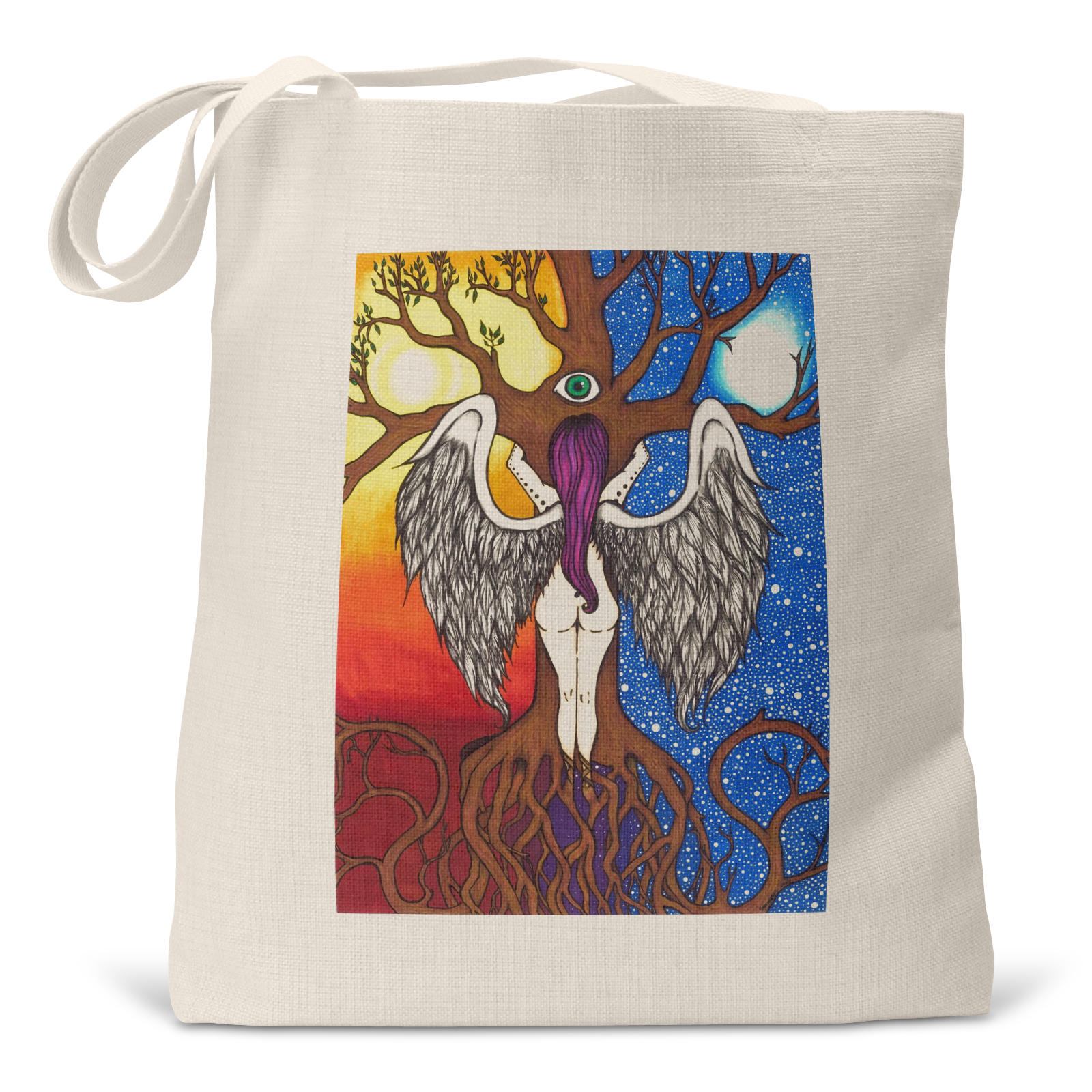 "Tree of Life" - Small/Large Linen Tote