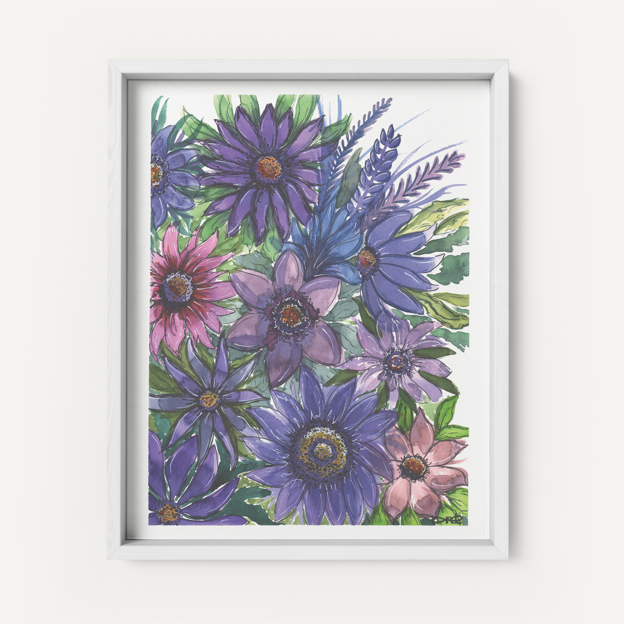 "Violet Bouquet" - Fine Art Print